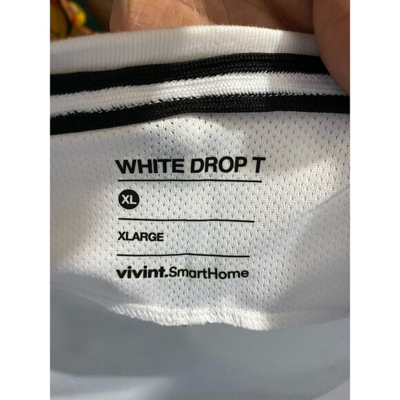 Vivint Employee White Shirt Men's XL White Drop T -Spandex blend stretch- - Picture 2 of 12
